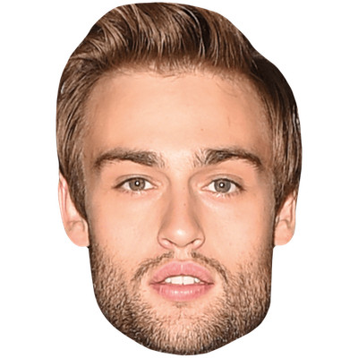 Douglas Booth (Bart) Promi Maske, flaches Kartengesicht, Kostüm Maske