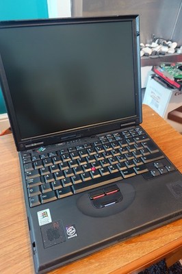 Vintage IBM ThinkPad 600E 2645-58G Pentium II 128MB RAM DVD-ROM HDD Caddy