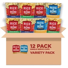 Quaker Rice a Roni Cups Individual Cup, 3-Flavor Variety Pack, 2.25 Oz (Pack of
