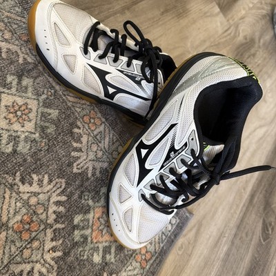Mizuno Cyclone Speed 2 White & Black Women s Sz 9 Non Marking Volleyball Shoes
