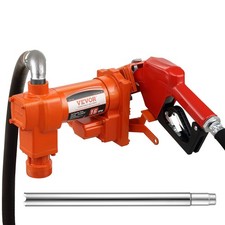 Fuel Transfer Pump Gasoline Pump 16GPM 12V with Hose  Nozzle for Diesel