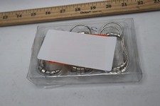  10-Pk Shower Curtain Rings/Hooks Metal Chrome 477925