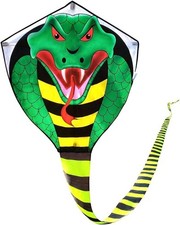 Large Cobra Kite for Kids & Adults, Easy to Fly Snake Kites for Boys, Huge Kite