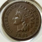 1885 Indian Head Cent - VF - Few Rim Nicks/Obv. **Semi-Key: 11,765,384 Minted**