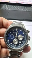 44MM SS Nautica watch mens chronograph N20116G NEW BATT RUNS A10