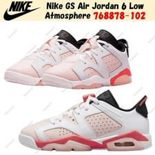 Nike GS Air Jordan 6 Low Atmosphere 768878-102 Size 3.5Y-7Y