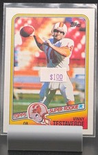 1988 Topps Football Vinny Testaverde Rookie Card #352 Tampa Bay Buccaneers . rookie card picture