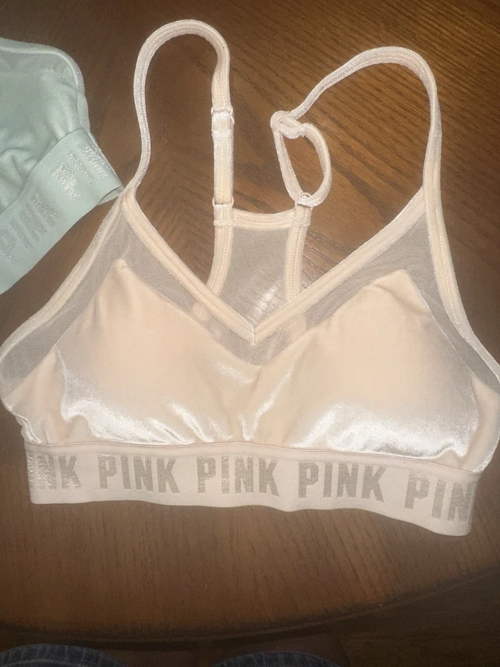 Victoria Secrets PINK Sports Velour & Mess Bras Size XS Set Of 2  - Image 4 of 4