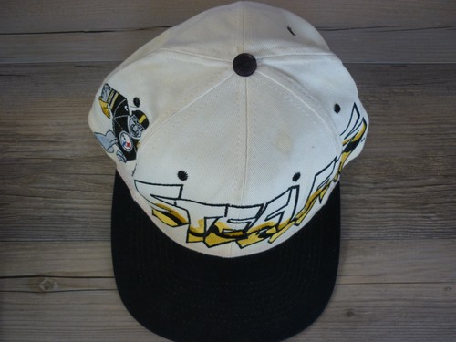 VINTAGE PITTSBURGH STEELERS SNAPBACK HAT CAP GRAFFITI TEAM HEROES NFL - Picture 5 of 7