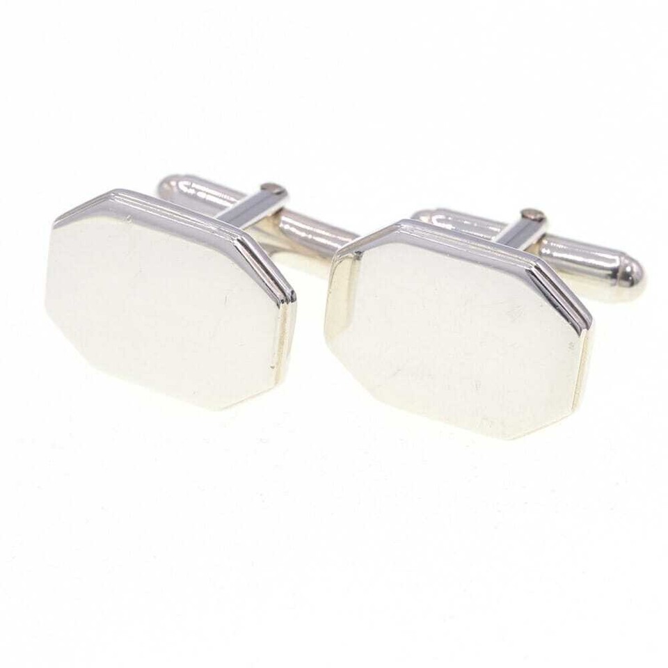 Vintage Tiffany & Co. octagon sterling silver cufflinks — a classic flex gift that's timeless, verifiable, and will outlast any modern accessory.