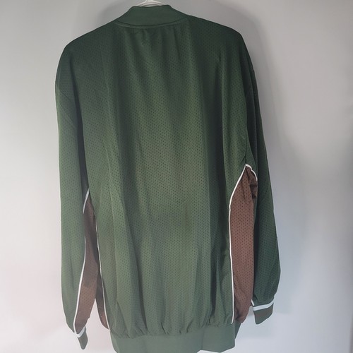 Stacy Adams Tracksuit Mens 4XL Olive Copper Warm Up 2 Pce Mesh Jacket Pants NWT* - Picture 2 of 17