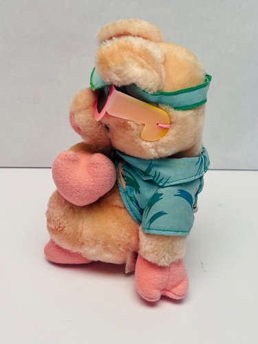 Vintage Dakin Bacon in the Sun 7.5” Pig With Sunglasses Plush Toy 1987 BIN 99 - Picture 7 of 13