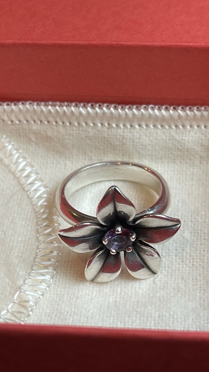 James Avery Retired Amethyst Flower Ring | eBay