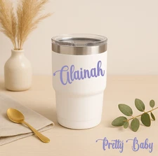 Monogram Vinyl Decal Personalized Name Sticker for your Tumbler cup laptop phone