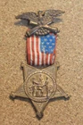 Original 1886 GAR Civil War Veteran Membership Medal Bronze S1408 Pat. 1886