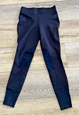 Dover Saddlery Riding Sport Winter Tights Womens X-Small Fleece Lined Knee Patch