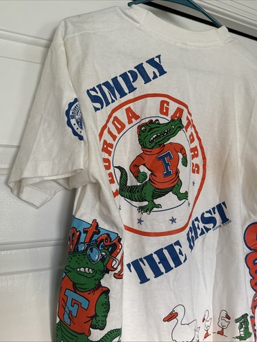 Vtg 80/90s University Florida Gators AOP Shirt L College football Single Stitch - Picture 8 of 14