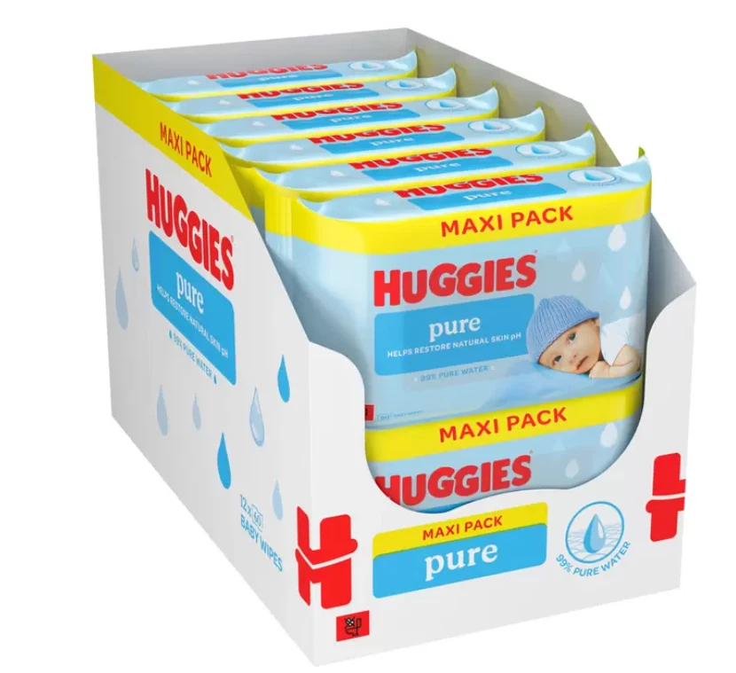 Huggies Plastic Free Baby Wipes, 12 x 60 Wipes
Opens in a new window or tab