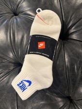 80s 90s Vintage Nike Quarter Sock Royal Blue Size 10-13 rare New In Packaging