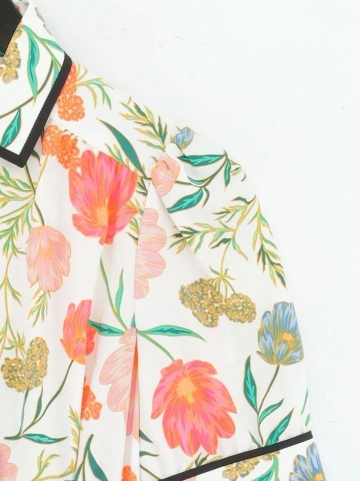 Abito midi donna Kate Spade XXS bianco 100% poliestere linea A