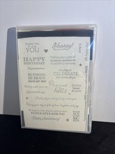 Stampin Up New Set Retired Happy Birthday, Happy Anniversary