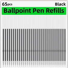 65 Pieces Retractable Ballpoint Pen Refills Replacement Pen... 