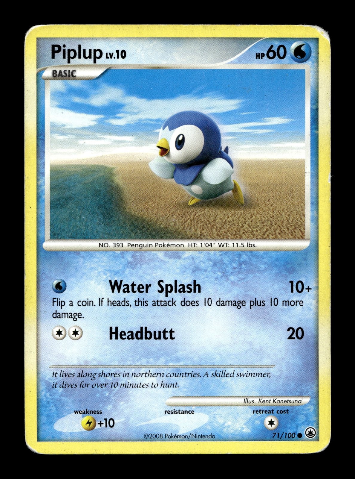Piplup (71) Majestic Dawn #71 (2008) Common HP Pokemon