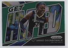 2022 Panini Prizm WNBA Get Hyped Green Prizm Arike Ogunbowale #13 06y2