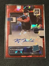2022 Panini Donruss Optic Kyle Muller Red Cracked Ice Prizm Auto /25 RRS-KM RC
