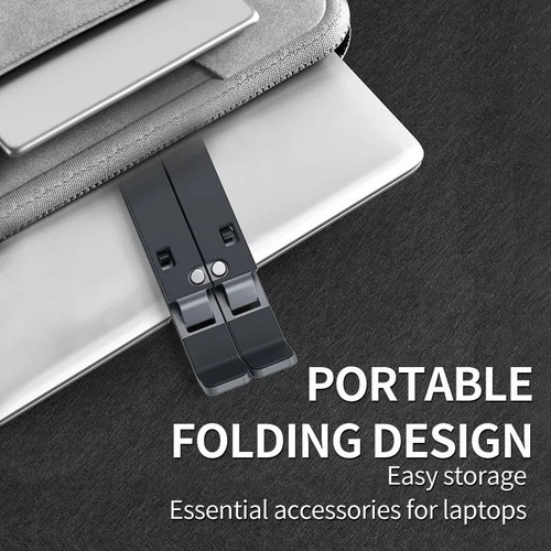 Laptop Stand Foldable Adjustable Hard Plastic Holder Support for All Laptop Size - Afbeelding 3 van 6