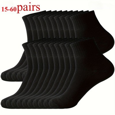 100% cottom Pack of 15 -60 Pairs Men's Socks, Mid-Calf Sports Socks