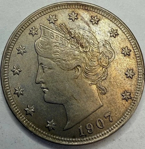 Photo of a 1907-P Liberty Nickel from an eBay listing that sold on Jul 19, 2026