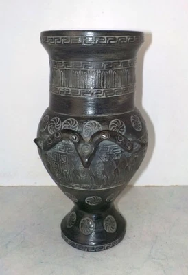 Vase sigillée belle copy Étrusque en terre cuite Fait main musée Grèce - Photo 1/4