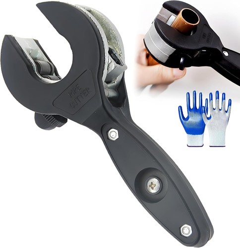 Ratcheting Tube Cutter,Copper Tubing Cutter 1/4" To 7/8", 2 in 1 Close