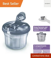 Powder Formula Dispenser and Snack Cup For Unisex Baby, Grey, /18