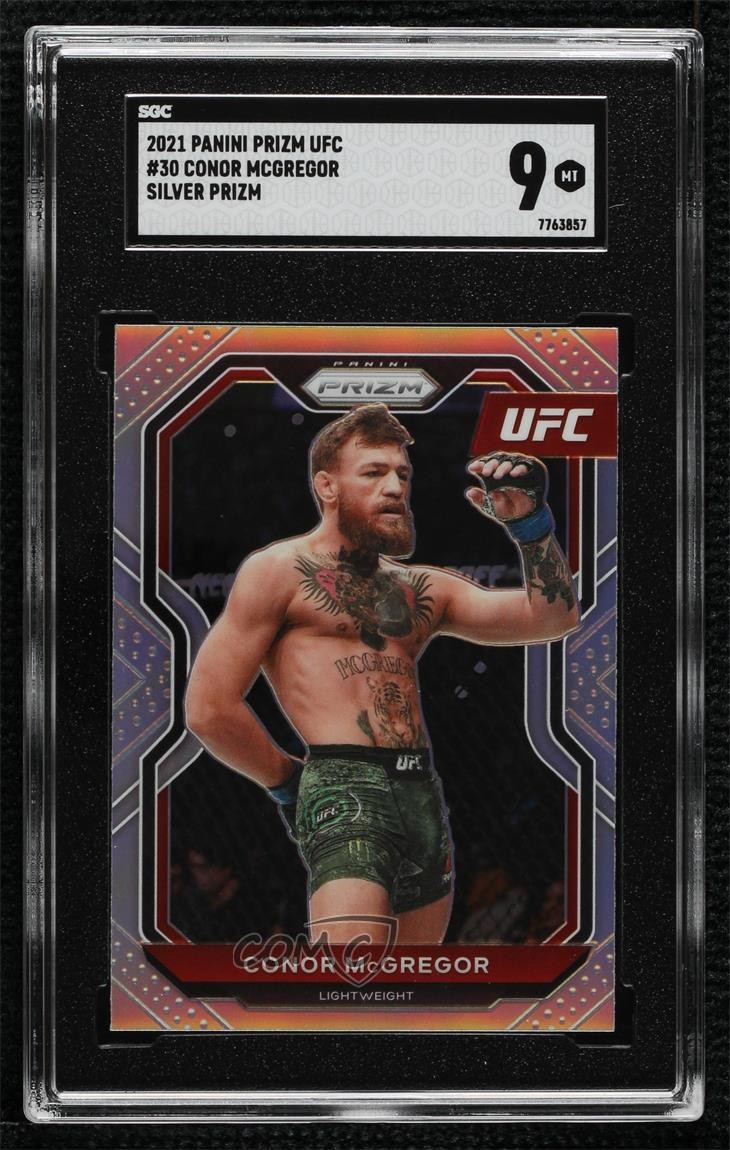 2021 Panini Prizm UFC Silver Prizm Conor McGregor #30 1h1x