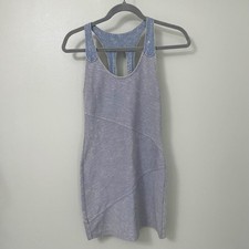 Free People “Changing Directions” Blue Racerback Bodycon Mini Dress XS