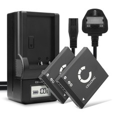 Image of 2x Battery for Panasonic Lumix DMC-FH6 Lumix DMC-S3 700mAh + Charger