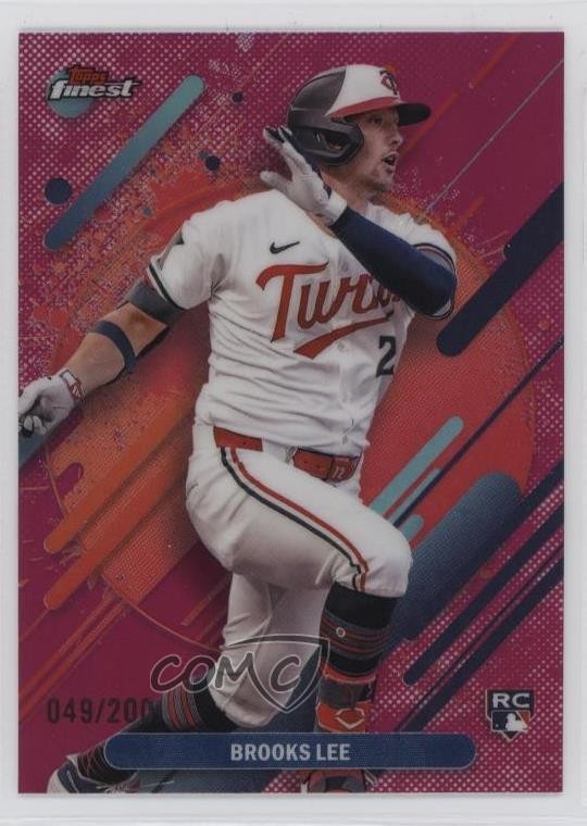 2025 Topps Finest Rare Magenta Refractor 49/200 Brooks Lee #299 08ho