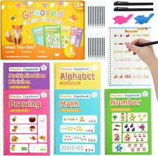 Magic Grooved Writing Practice for Kid 5-7 Grooved Handwriting Practice