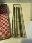2 Pair Nephrite Spinach Natural Jade Vintage Chinese Chopsticks 8 3/4"L ORIG.BOX