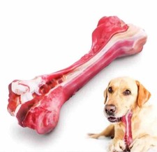 Pet Dogs Chew Toys for Aggressive Chewers Indestructible Rubber Leg Bone Tough S