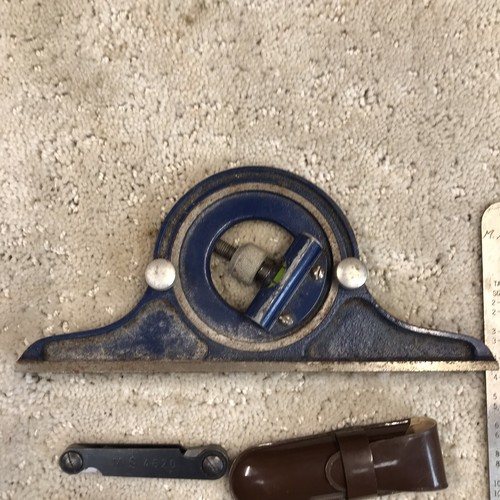 Vintage Machinist Lot Winkelmesser Schraubmesser allgemeiner Bohrer Draht Messhähne - Bild 7 von 13