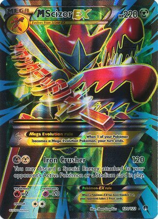 M Scizor EX - 120/122 - Full Art Ultra Rare PL Pokemon XY