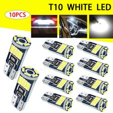 10pcs LED T10 194 168 W5W Canbus White Dome License Side Marker Light Bulb 6000K