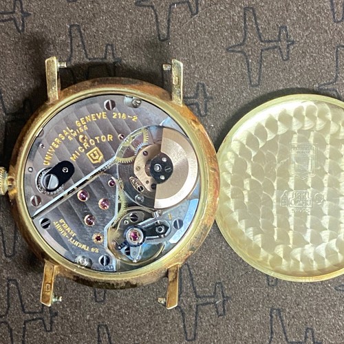 Vintage 18K Gold Universal Geneve ref. 104603-2 c. 1963 Micro Rotor cal. 218-2 - Picture 18 of 21