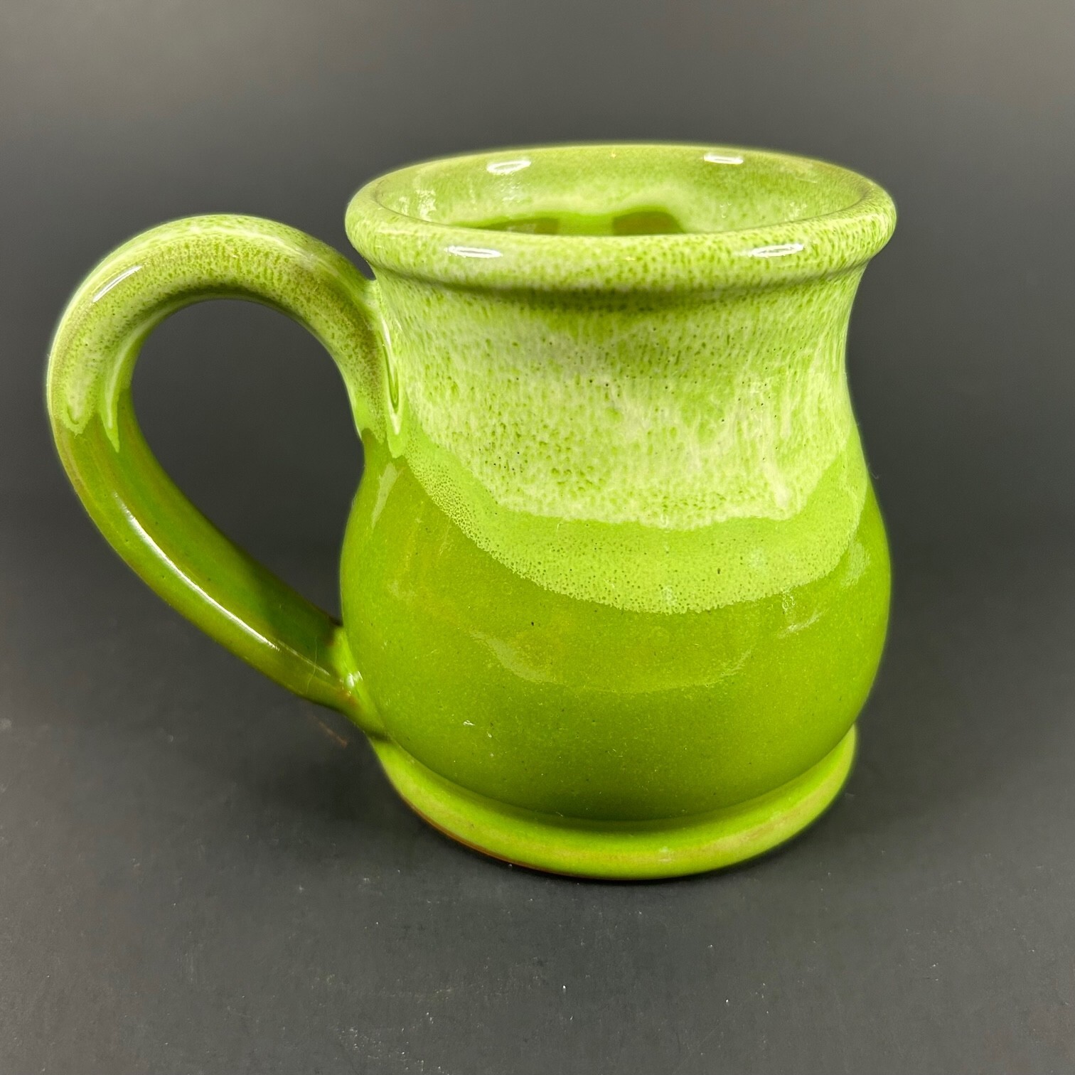 Deneen Pottery Lime Green Drip Coffee Mug Another Broken Egg Cafe