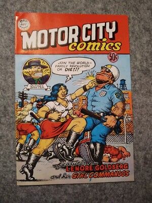 Motor City Comics #1 1969 r. Crumb robert Rip off Press comix ripoff zap weirdo