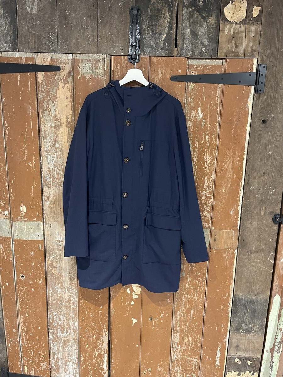 Tommy Hilfiger Sartorial Parka Hooded Jacket Coat Sky Captain