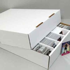 Lot of 5 BCW 1-BX-5000 Full Lid Storage Box for Trading Cards - 5000 Count